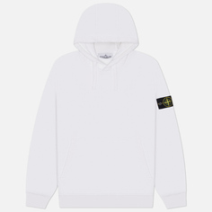 Мужская толстовка Stone Island Organic Cotton Fleece Hoodie, цвет белый, размер S