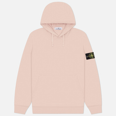 Мужская толстовка Stone Island Organic Cotton Fleece Hoodie, цвет розовый, размер S