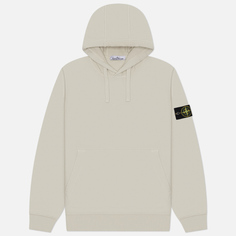 Мужская толстовка Stone Island Organic Cotton Fleece Hoodie, цвет бежевый, размер S