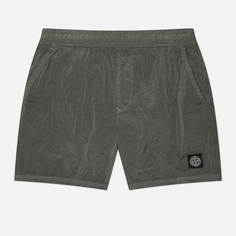 Мужские шорты Stone Island Nylon Metal In Econyl Regular, цвет оливковый, размер S