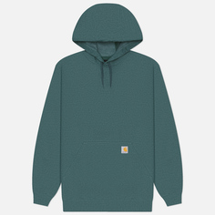 Мужская толстовка Carhartt Loose Fit Midweight Logo Sleeve Graphic Hoodie, цвет зелёный, размер S