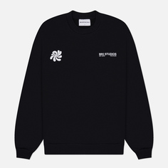 Мужская толстовка MKI Miyuki-Zoku Abstract Crewneck, цвет чёрный, размер S