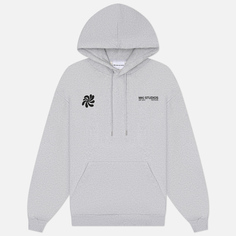 Мужская толстовка MKI Miyuki-Zoku Abstract Hoodie, цвет серый, размер S
