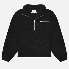 Мужская толстовка MKI Miyuki-Zoku Boucle Quarter Zip, цвет чёрный, размер S