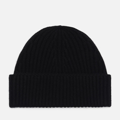 Шапка MKI Miyuki-Zoku Cashmere Ribbed Tag, цвет чёрный