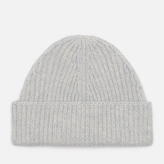 Шапка MKI Miyuki-Zoku Cashmere Ribbed Tag, цвет серый