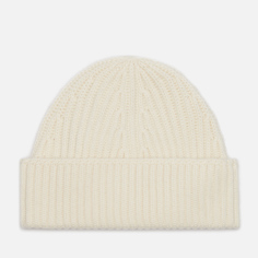 Шапка MKI Miyuki-Zoku Cashmere Ribbed Tag, цвет бежевый