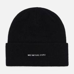 Шапка MKI Miyuki-Zoku Embroidered Logo Merino, цвет чёрный