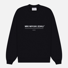 Мужская толстовка MKI Miyuki-Zoku Linear Crewneck, цвет чёрный, размер S