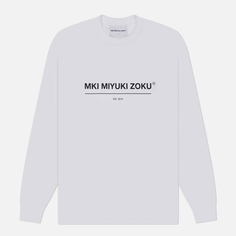 Мужской лонгслив MKI Miyuki-Zoku Linear, цвет белый, размер S