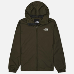 Мужская куртка ветровка The North Face Quest Hooded, цвет оливковый, размер S