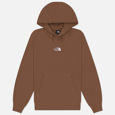 Женская толстовка The North Face Essential Oversized Hoodie, цвет коричневый, размер XS