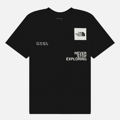 Мужская футболка The North Face Mountain Foundation Coordinates, цвет чёрный, размер S