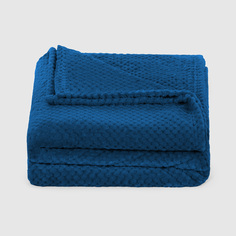 Флисовый плед Hyseas Perforation синий 140х220