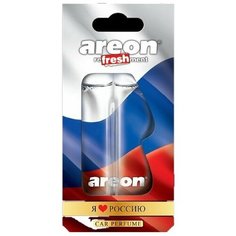 Ароматизатор на зеркало Areon Refreshment гелевый Я люблю Россию летняя мечта