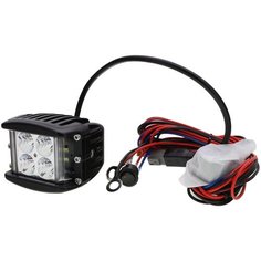 Светодиодная фара Aurora ALO-2-P4E15J 9V-36V 40W дальний свет с боковой засветкой 180°, дневные ходовые огни, противотуманки
