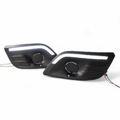Рамки ПТФ Ларгус с ДХО led плавающие поворотники комплект 2шт. Нет бренда