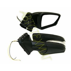 Зеркало боковое ВАЗ 2101, 2103, 2106, нива, комплект, в корпусе гранта ВАЗ 2191 с повторителем поворотов, крепление на водосток. Automobile Plastics Factory