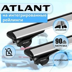 Багажник Атлант на крышу для HYUNDAI Tucson 5-дв внедорожник 2020-н. в. IV, на интегрированные рейлинги, поперечины типа крыло, 75 кг, 110 см. Atlant