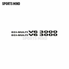 2 X ECI-multi V6 3000 для Mitsubishi Pajero Shogun Montero Side MK2 V20, аксессуары, автомобильные наклейки, наклейки, автомобильный Стайлинг, 22.8x1.18 inches, black Sports Mind