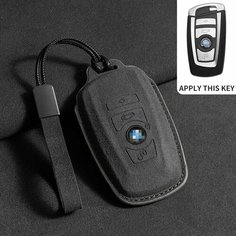 Кожаный чехол для ключей от машины BMW X1 X3 X4 X5 F15 X6 F16 G30 7 серии G11 F48 F39 520 525 f30 118i 218i 320i Автомобильные аксессуары, D Black 2 Lsihanya