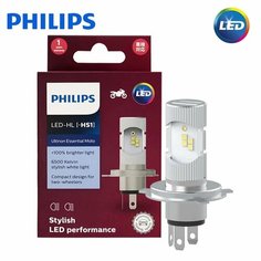Philips Ultinon Essential Moto HS1 H4 Светодиодные фары дальнего и ближнего света H4 Светодиодные лампы для мотоциклов 11636UEMX1 PX43t 6500K 12 В, 6500K, H4/9003/HB2 высокий/слабый