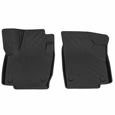 Коврик салонный полиуретановый (черный) для Skoda Rapid (14-20)/(20-Н. В.) (передний ряд сидений) Rezkon