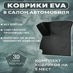 Коврики Хендай Солярис 2, Hyundai Solaris 2 поколение (2017-2023), без бортов, эва Нет бренда