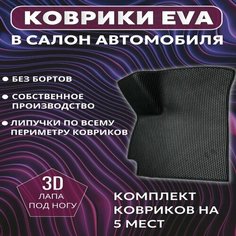 Коврики Хендай Соната 8, Hyundai Sonata 8 поколение (DN8) (2019-2023), без бортов, эва Нет бренда