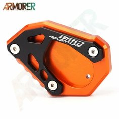 Для KTM 390 ADVENTURE 390 ADV 390ADV 390adventure 2020 2021 2022 2023, аксессуары для мотоциклов, подставка, боковая подставка, удлинитель, Оранжевый Veaiyon