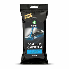 Салфетка влажная Grass для очистки стекол зеркал и фар