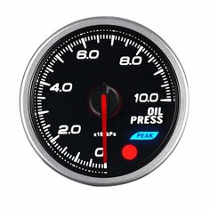 Дымовая линза 52 мм, 2 дюйма, 0-10 бар, датчик давления масла, измеритель влажности, с шаговым двигателем нет