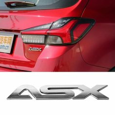 Наклейки с логотипом автомобиля для Mitsubishi ASX, Модифицированная этикетка на капот из АБС-пластика, 3D буквы, значки, аксессуары, декоративные наклейки с буквами заднего багажника