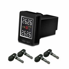 U912 TPMS Беспроводная автомобильная система контроля давления в шинах с 4 внешними датчиками ЖК-монитор для Toyota Land Cruiser Camry, Built in Auto Partner