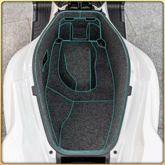 Для pcx 160 Honda PCX160 2021 2022 мотоцикла задний багажник грузовой вкладыш протектор сиденья ковш Pad аксессуары, Темно-зеленый нет