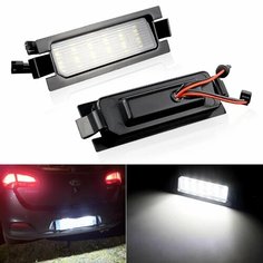 2 шт, без ошибок, 18SMD светодиодная подсветка номерного знака для Hyundai I30 GD Accent Elantra GT, подсветка KIA Ceed ED JD, автомобильный Стайлинг, 2PC LED Saarmat