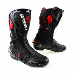 Мотоциклетные ботинки Botas MTB Racing Мотокросс Мотоцикл Внедорожье Защитные скоростные ботинки Обувь, 43, Черный Riding Tribe
