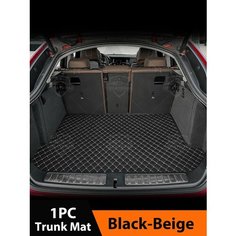 Автомобильные коврики для Jeep Grand Cherokee WK WK2 2011-2022 2021 2020 2019 2018 2017 2016 2015 2014 2013, For 2011-2022, Trunk-BLACK-BEIGE Creatroad