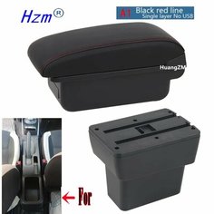 Подлокотник для Nissan Note e-Power, центральный ящик для хранения, предназначенный для модернизации интерьера, зарядка через USB, автомобильные аксессуары, A1 red line No USB Huang Zm