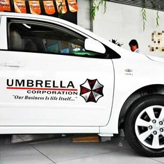 Umbrella Corporation Светоотражающая наклейка на боковую дверь автомобиля, забавные аксессуары для Volkswagen Polo Golf Audi A3 Focus 2, Черный нет
