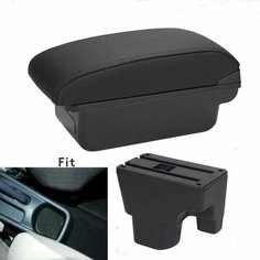 Подлокотник для Geely MK, центральный ящик для хранения, подлокотник с подстаканником, USB-интерфейс, A-Black black line Zouyuanjin