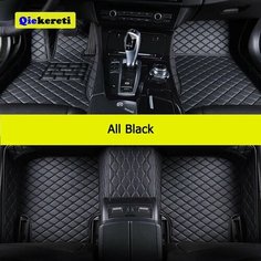 Автомобильные коврики QIEKERETI на заказ для Toyota Highlander Kluger, автомобильные коврики, аксессуары для ног, 2015-2021, All Black
