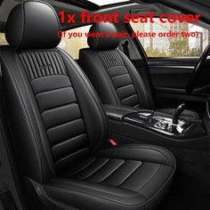 Кожаные чехлы на автомобильные сиденья для поло седана Volkswagen Touareg Touran Passat B5 B6 B7 Jetta VW Golf 7 Tiguan Golf 4 5 6 7 аксессуары, Black Front Sogloty
