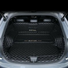 Для нового Haval F7 2025, коврики для багажника, одинарный, искусственная кожа, прочная подкладка для груза, покрытие багажника, аксессуары для салона автомобиля, black full set нет