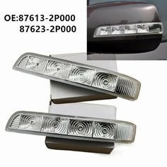 Для KIA Sorento XM 2009 2010 2011 2012 2013 2014 Автомобильное боковое зеркало заднего вида, указатель поворота, 4 светодиодных индикатора, повторитель, автомобильный Стайлинг, left нет