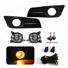 Противотуманные фары в сборе для Toyota Corolla, европейская версия 2004, 2005, 2006, передний бампер, дневные ходовые огни, желтые, белые аксессуары, Halogen Magic Colorm