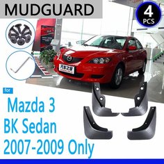 Брызговики подходят для Mazda 3 BK Saloon Sedan 2004 ~ 2009 2005 2006 2007 2008, автомобильные аксессуары, брызговики, крылья, автозапчасти нет