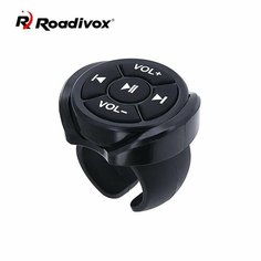 Беспроводной медиа-кнопка Bluetooth, пульт дистанционного управления, автомобильный мотоцикл, велосипед, руль, MP3, воспроизведение музыки для IOS, Android, телефона, планшета Roadivox