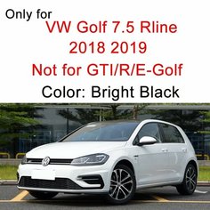 Накладки на решетку переднего бампера автомобиля, декоративные накладки на решетку гриля для VW Golf 7 7,5 MK7, внешние аксессуары 2015 2016 2017 2018 2019, for Golf 7.5 Rline нет