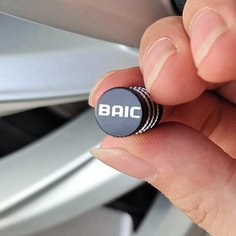 4 шт. крышка клапана автомобильной шины Автомобильный логотип пылезащитный чехол для Baic Foton Senova Group Arcfox beijing BJ30 BJ20 BJ40 автомобильные аксессуары, Red Color 4pcs, For BAIC Forseeer